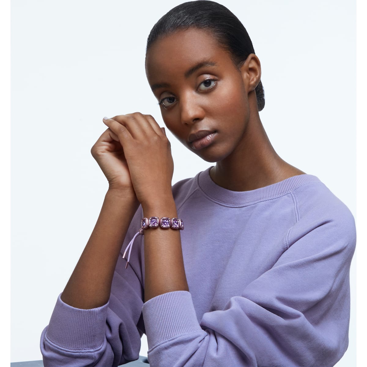Swarovski - Dulcis Armband, Kristalle im Kissenschliff, Violett - CRYSTAL UNTERBERGER