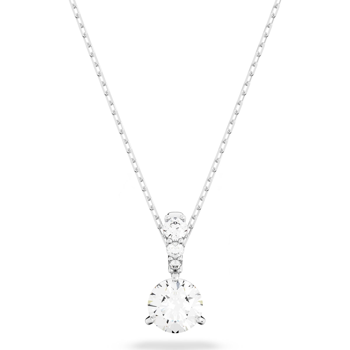 Swarovski - Solitaire Anhänger, Weiss, Goldlegierungsschicht - CRYSTAL UNTERBERGER