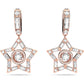 Swarovski - Stella Kreolen, Stern, Weiß, Rhodiniert - CRYSTAL UNTERBERGER