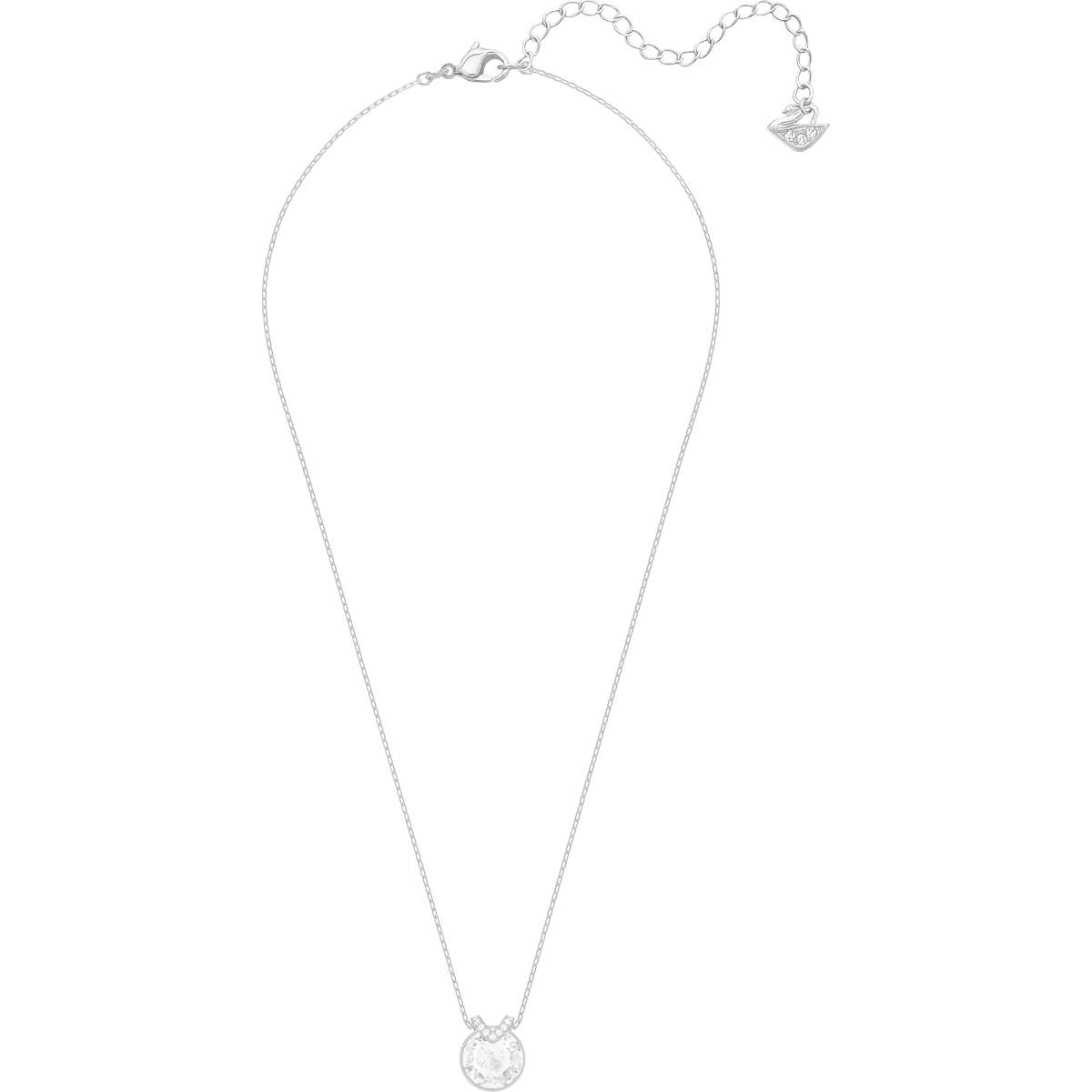 Swarovski - Bella V Anhänger, Weiss, Rhodiniert - CRYSTAL UNTERBERGER