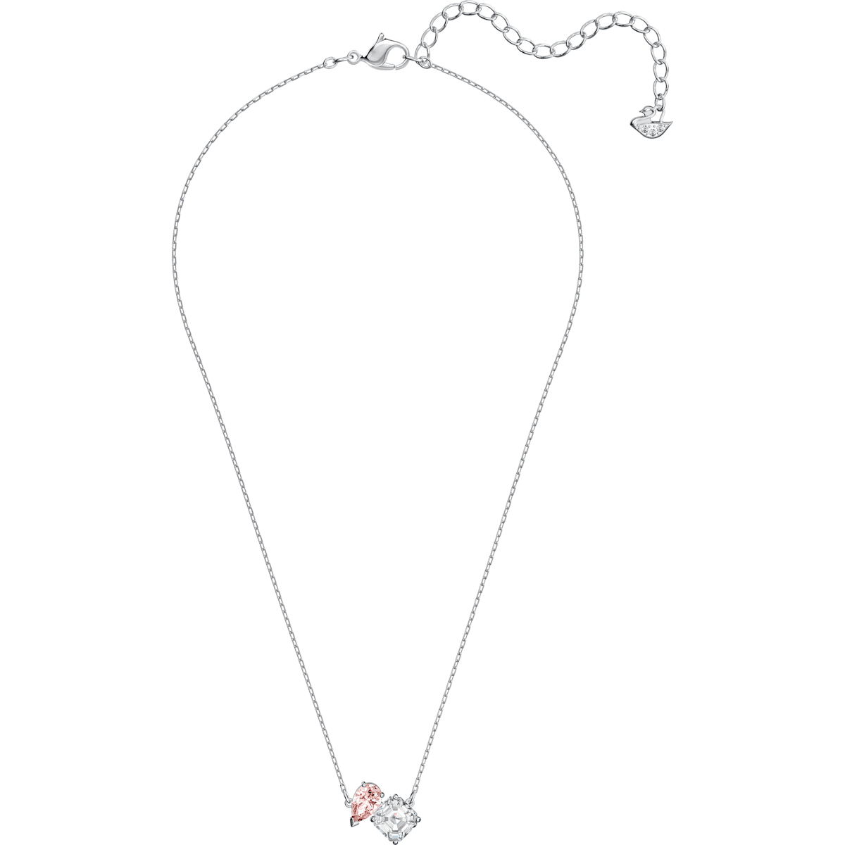 Swarovski - Attract Soul Halskette, Rosa, Rhodiniert - CRYSTAL UNTERBERGER