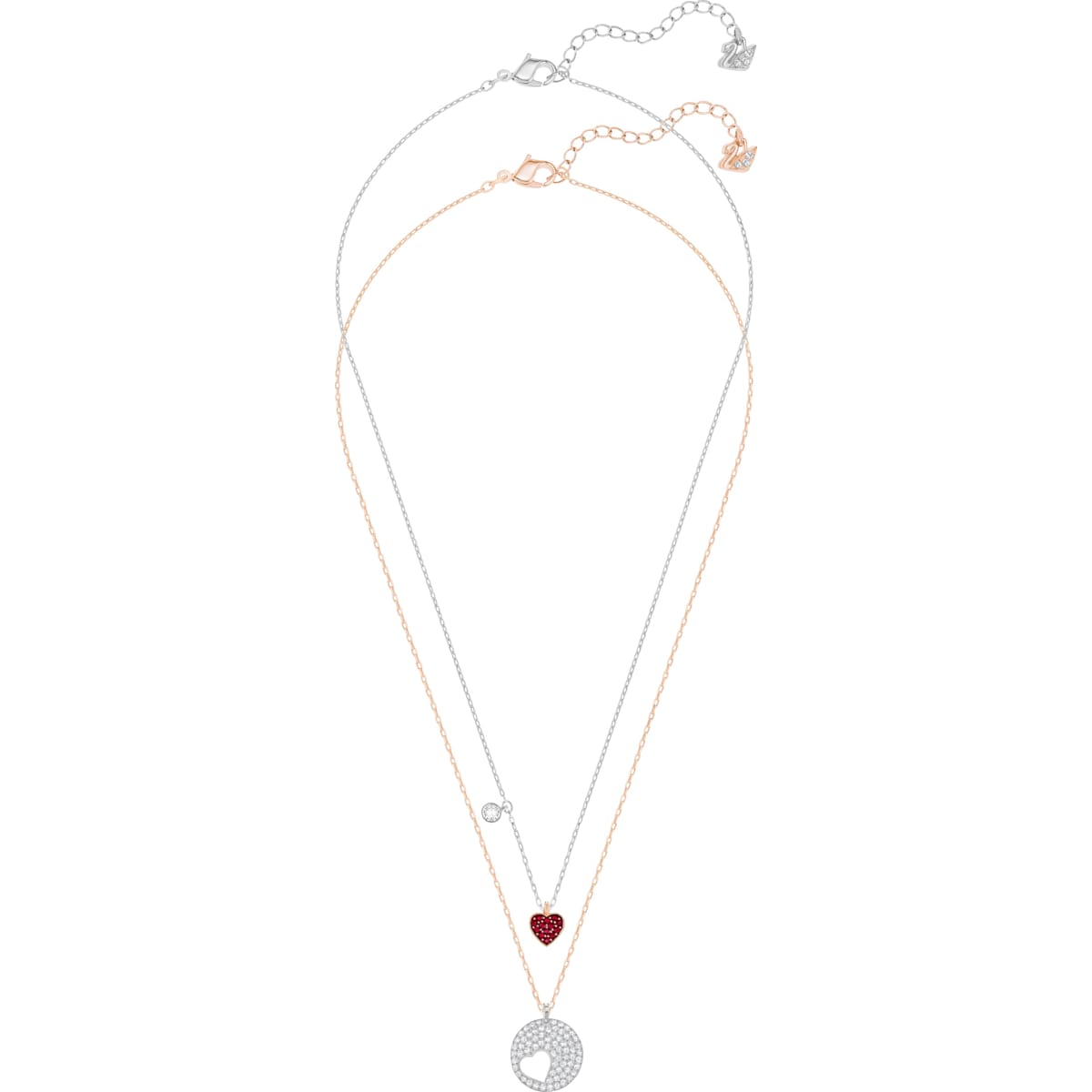 Swarovski - Crystal Wishes Heart Anhänger, Herz, Rot, Metallmix - CRYSTAL UNTERBERGER