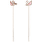 Swarovski - SS SWAN:OHRSTECKER KETTE CZMO/ROS - CRYSTAL UNTERBERGER