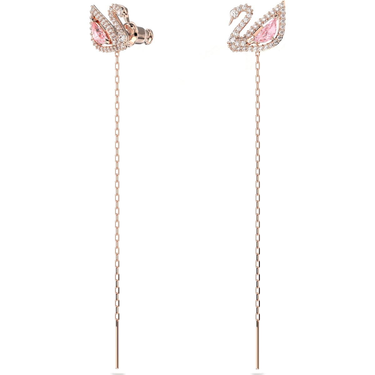 Swarovski - SS SWAN:OHRSTECKER KETTE CZMO/ROS - CRYSTAL UNTERBERGER