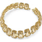 Swarovski - Harmonia Halsband, Übergroßer schwebender Kristall, Gelb, Goldlegierungsschicht - CRYSTAL UNTERBERGER