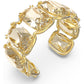 Swarovski - Harmonia Armreif, Übergroßer schwebender Kristall, Gelb, Goldlegierungsschicht - CRYSTAL UNTERBERGER