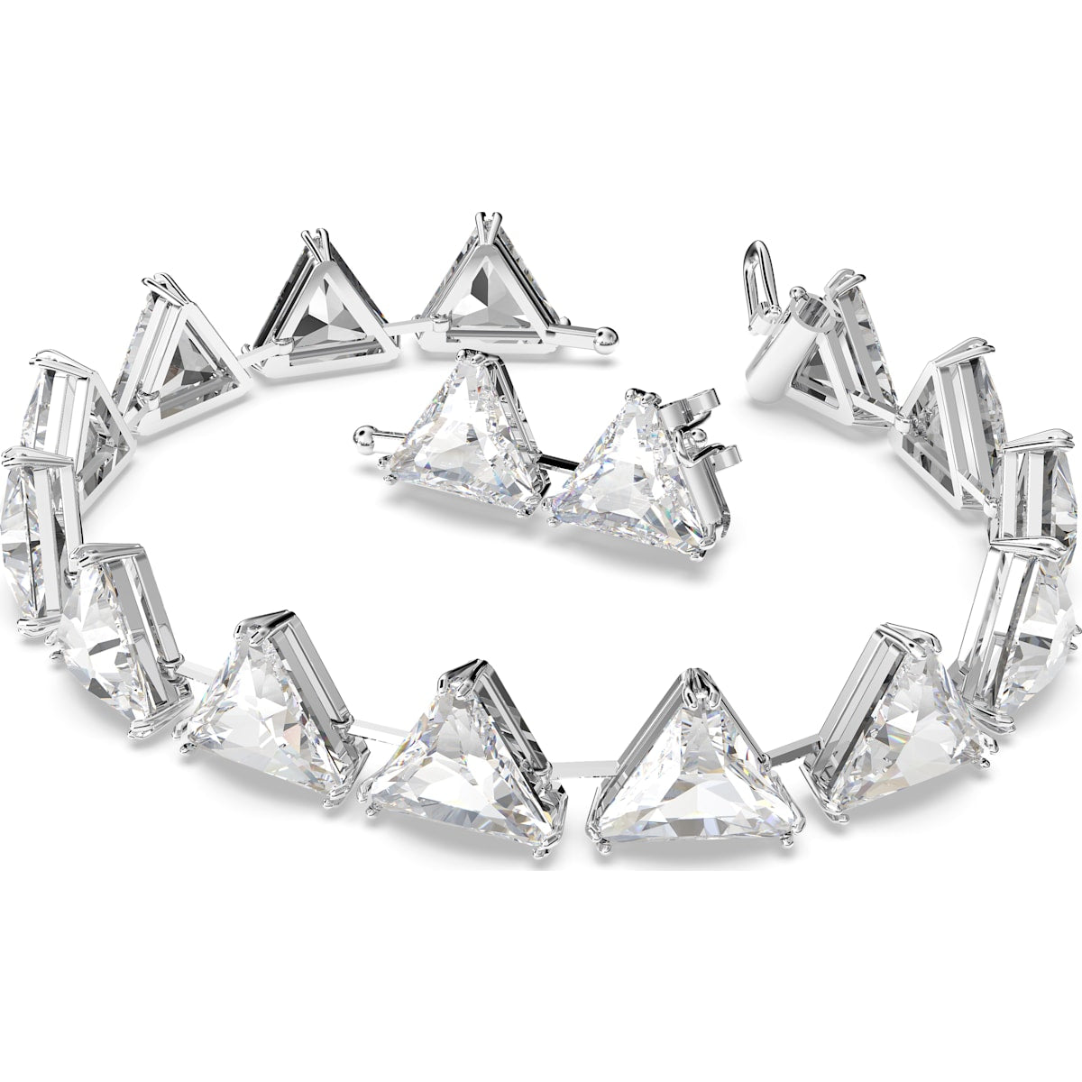 Swarovski - Millenia Armband, Spike-Kristalle im Trilliant-Schliff, Weiß, Rhodiniert - CRYSTAL UNTERBERGER