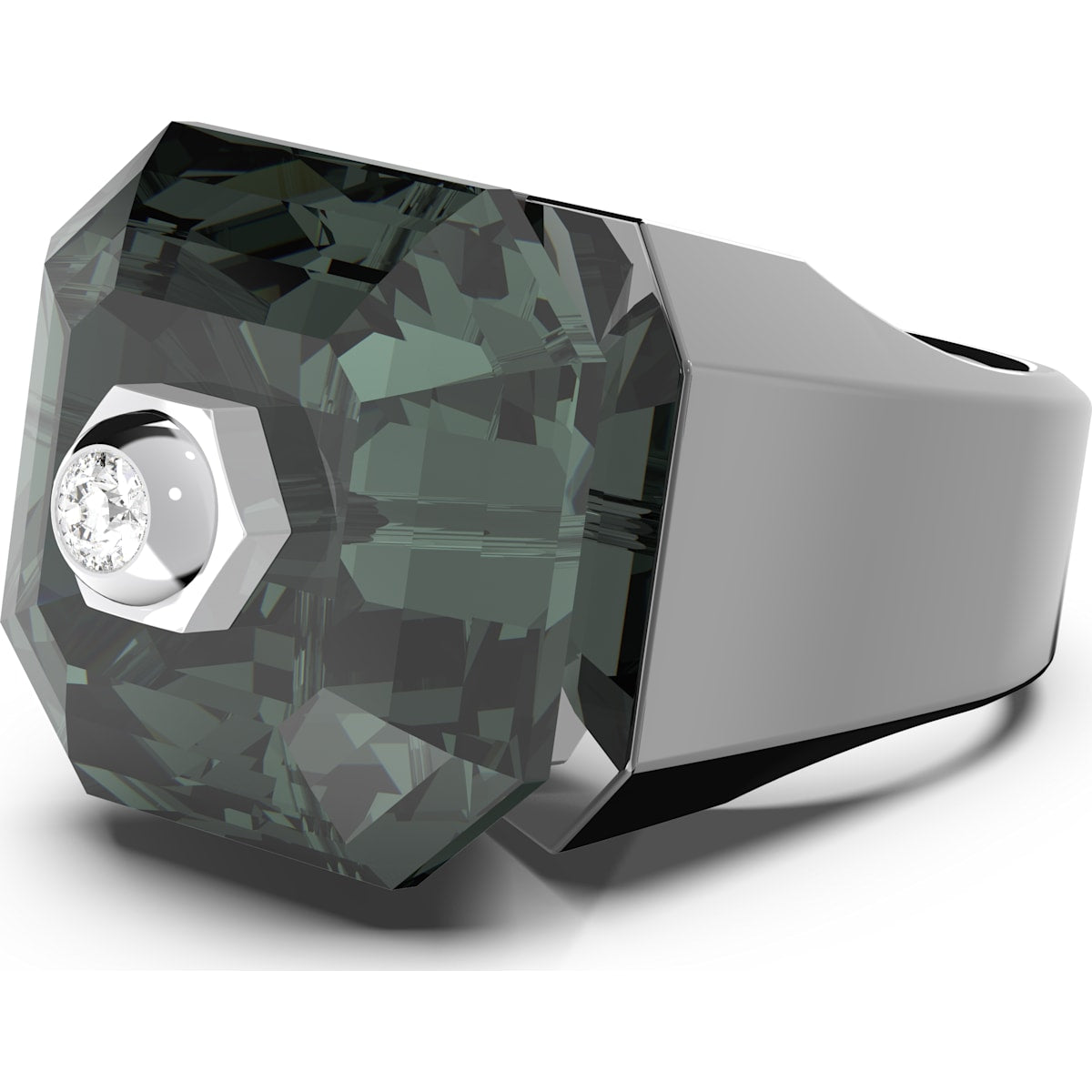 Swarovski - Numina Cocktail Ring, Schwarz, Rhodiniert - CRYSTAL UNTERBERGER