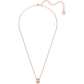 Swarovski - Millenia Halskette, Swarovski Zirkonia im Oktagon-Schliff, Rosa, Rosegold-Legierungsschicht - CRYSTAL UNTERBERGER