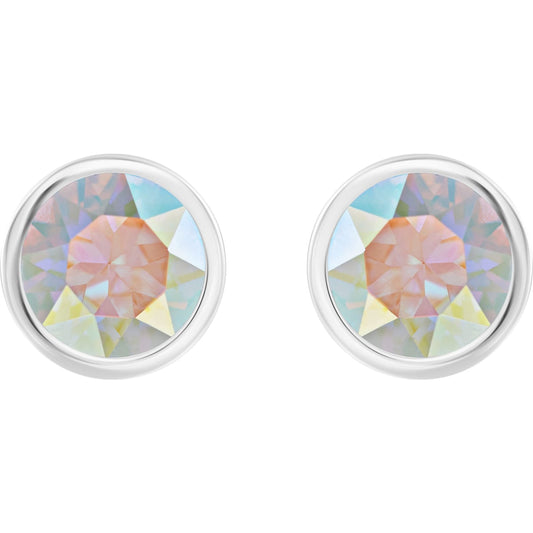 SOLITAIRE:PE STUD CRY AB/RHS