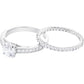 Swarovski - Attract Ring, Set (2), Rund, Pave, Weiss, Rhodiniert - CRYSTAL UNTERBERGER
