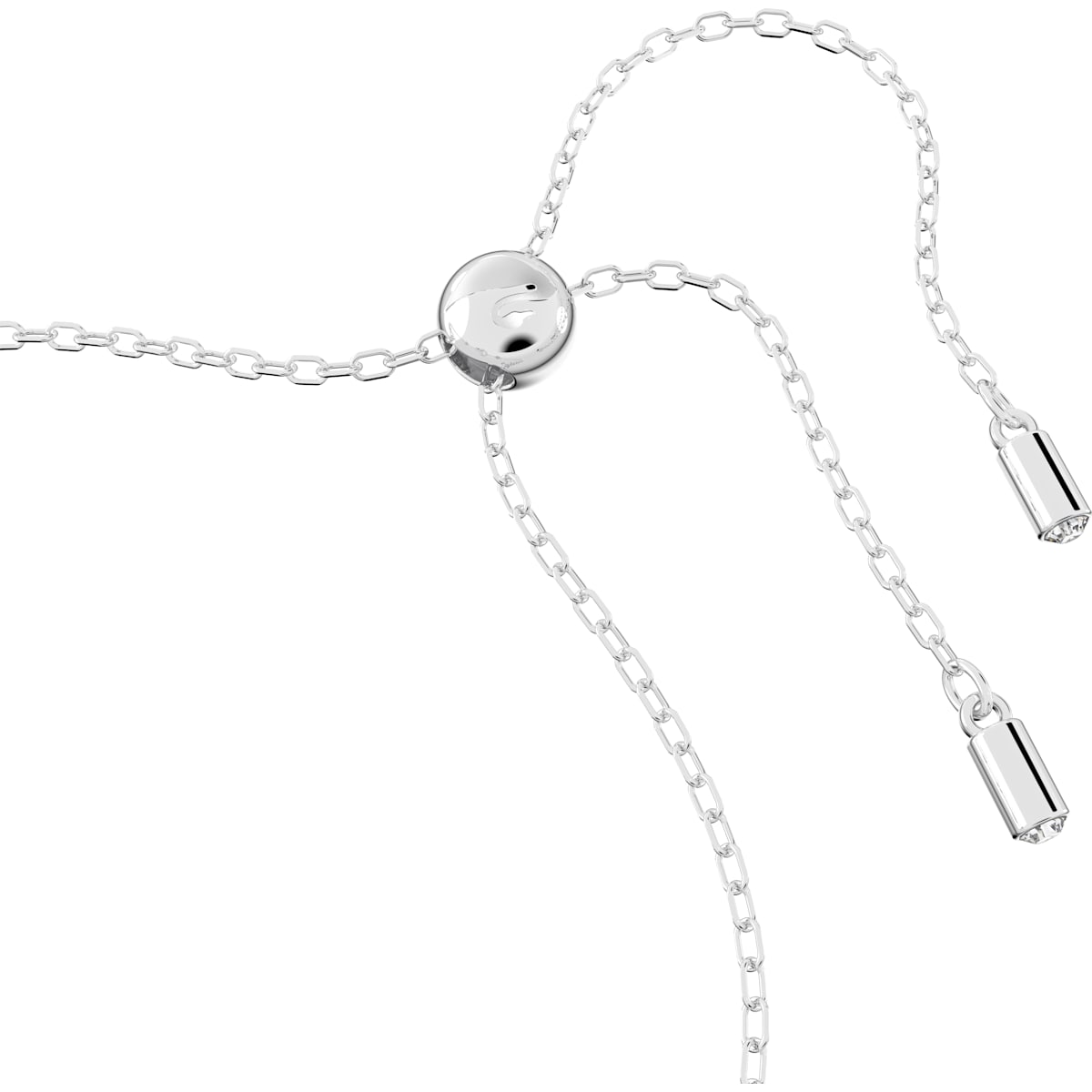 Swarovski - Hollow Armband Weiß, Rhodiniert - CRYSTAL UNTERBERGER