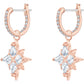 Swarovski - SS SWA SYMBOL:OHRSTECKER HOOP STAR CZWH/ - CRYSTAL UNTERBERGER