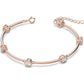 Swarovski - Constella Armband Rundschliff, Weiß, Roségold-Legierungsschicht - CRYSTAL UNTERBERGER
