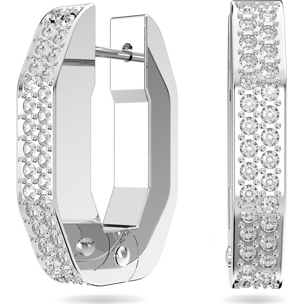 Swarovski - Dextera Kreolen Oktagon, Pavé, Klein - CRYSTAL UNTERBERGER