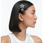Swarovski - STA002 Haarclip, Set (3), Stern, Weiss, Rhodiniert - CRYSTAL UNTERBERGER