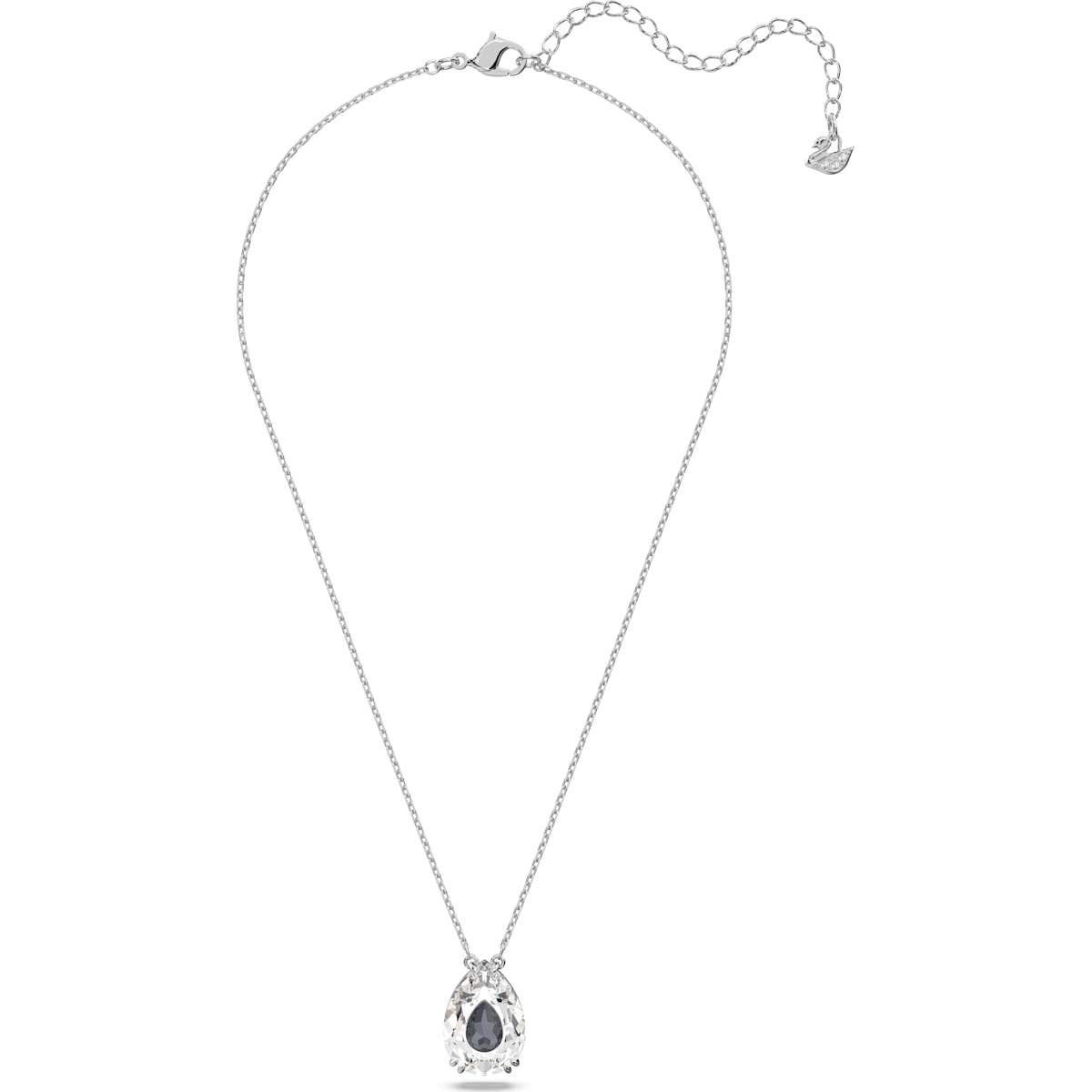 Swarovski - Elegance of Africa Halskette, Weiss, Rhodiniert - CRYSTAL UNTERBERGER