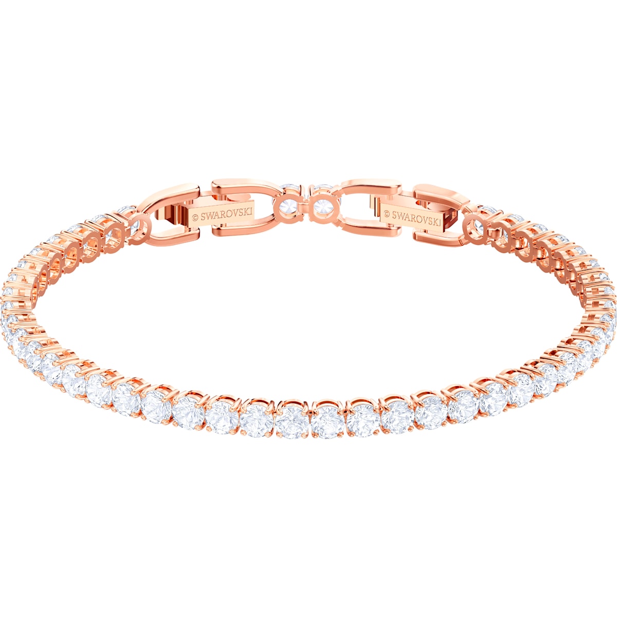 TENNIS DLX:BRACELET RND CZWH/ROS M