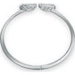 Swarovski - Dancing Swan Armreif, Schwan, Weiss, Rhodiniert - CRYSTAL UNTERBERGER