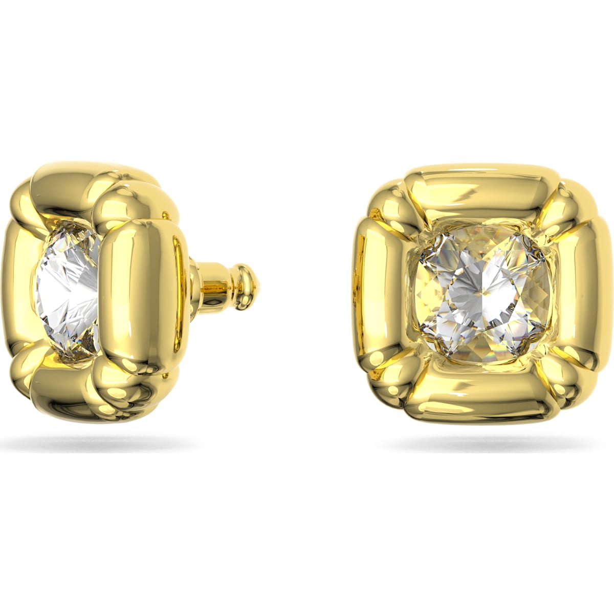Swarovski - Dulcis Ohrstecker, Kristalle im Kissenschliff, Gelb, Goldlegierungsschicht - CRYSTAL UNTERBERGER