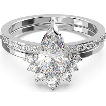 ATTRACT:RING PEAR CZWH/CRY/RHS 50