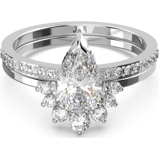 ATTRACT:RING PEAR CZWH/CRY/RHS 50