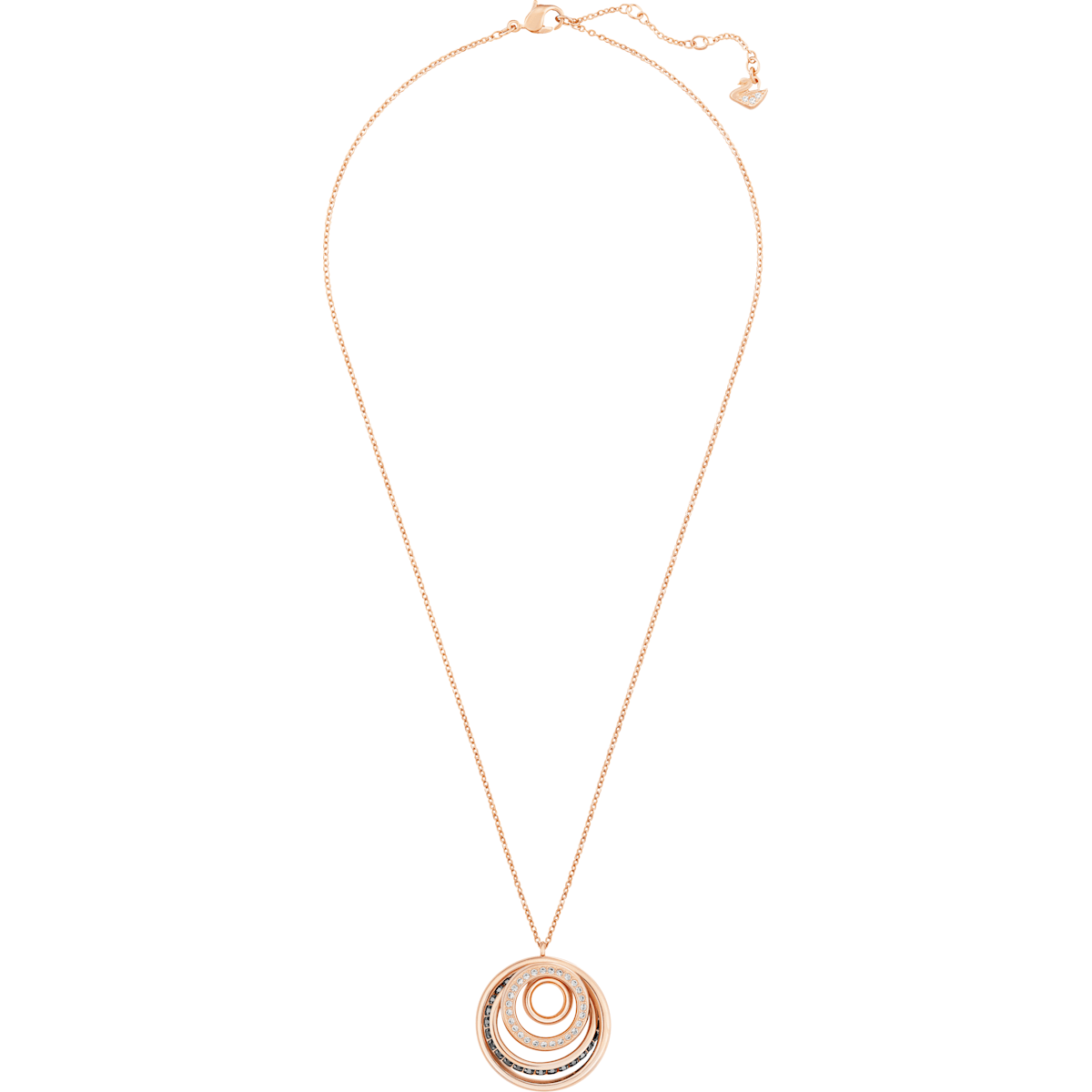 Swarovski - Dynamic Anhänger, Schwarz, Rosegold-Legierungsschicht - CRYSTAL UNTERBERGER