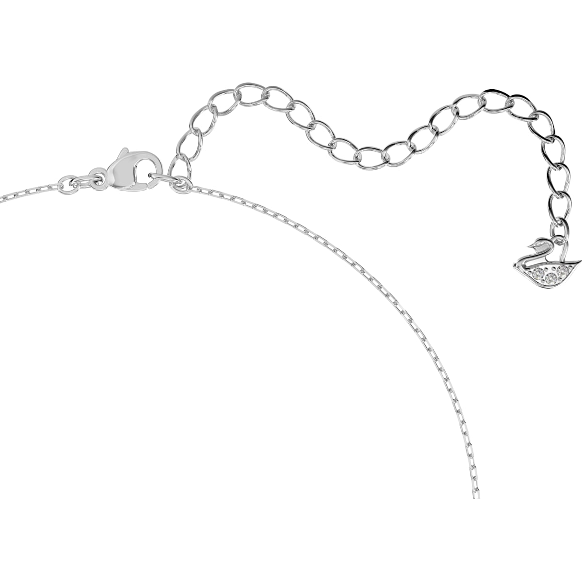 Swarovski - Attract Set, Rund, Weiss, Rhodiniert - CRYSTAL UNTERBERGER