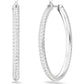 Swarovski - SS STONE:OHRSTECKER HOOP CRY/RHS - CRYSTAL UNTERBERGER