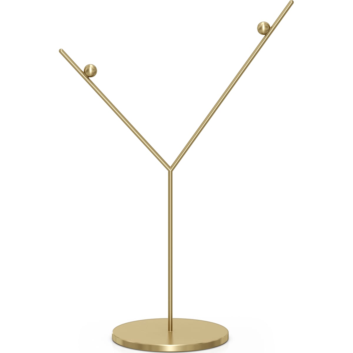 DISPLAY:ORNAMENT STAND GOLD TONE