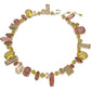 Swarovski - Gema Halskette, Mehrfarbig, Goldlegierungsschicht - CRYSTAL UNTERBERGER