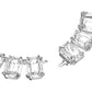 Swarovski - Millenia Halskette, Kristalle mit Oktagon-Schliff, Weiss, Rhodiniert - CRYSTAL UNTERBERGER