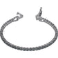 Swarovski - Tennis Deluxe Armband, Rund, Grau, Rutheniert - CRYSTAL UNTERBERGER