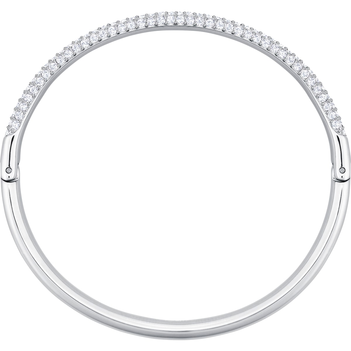 Swarovski - Stone Armreif, Weiss, Rhodiniert - CRYSTAL UNTERBERGER