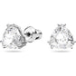 Swarovski - Millenia Ohrstecker, Kristall im Trilliant-Schliff, Weiß, Rhodiniert - CRYSTAL UNTERBERGER