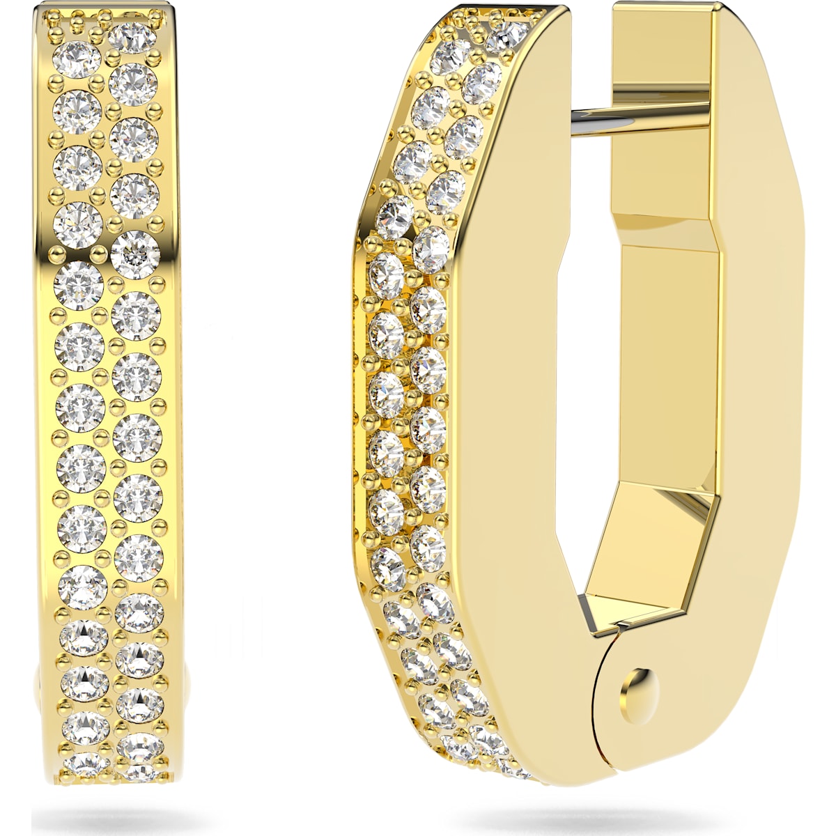 Swarovski - Dextera Kreolen Oktagon, Pavé, Klein - CRYSTAL UNTERBERGER