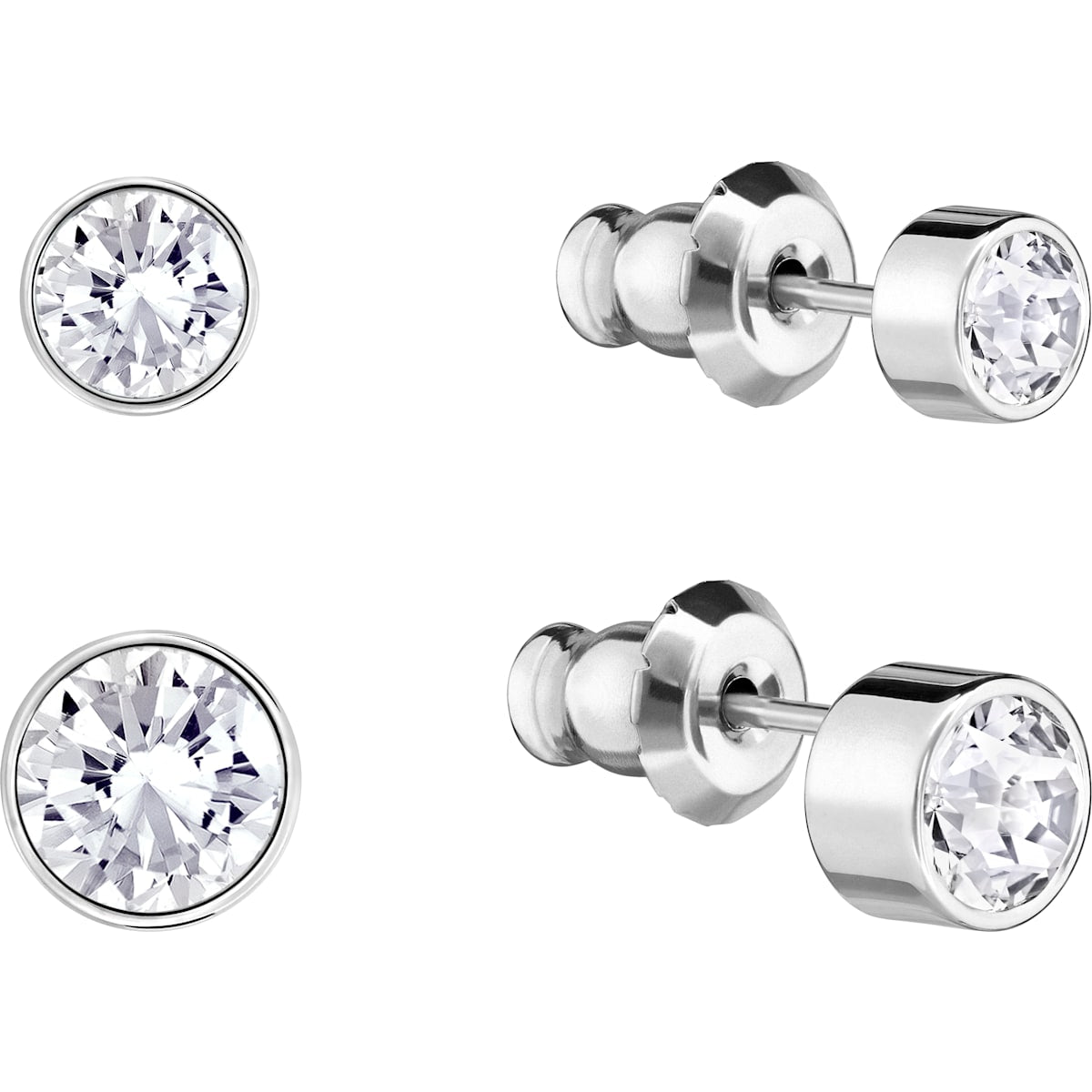 Swarovski - Harley Ohrring Set, Schwarz, Rhodiniert - CRYSTAL UNTERBERGER