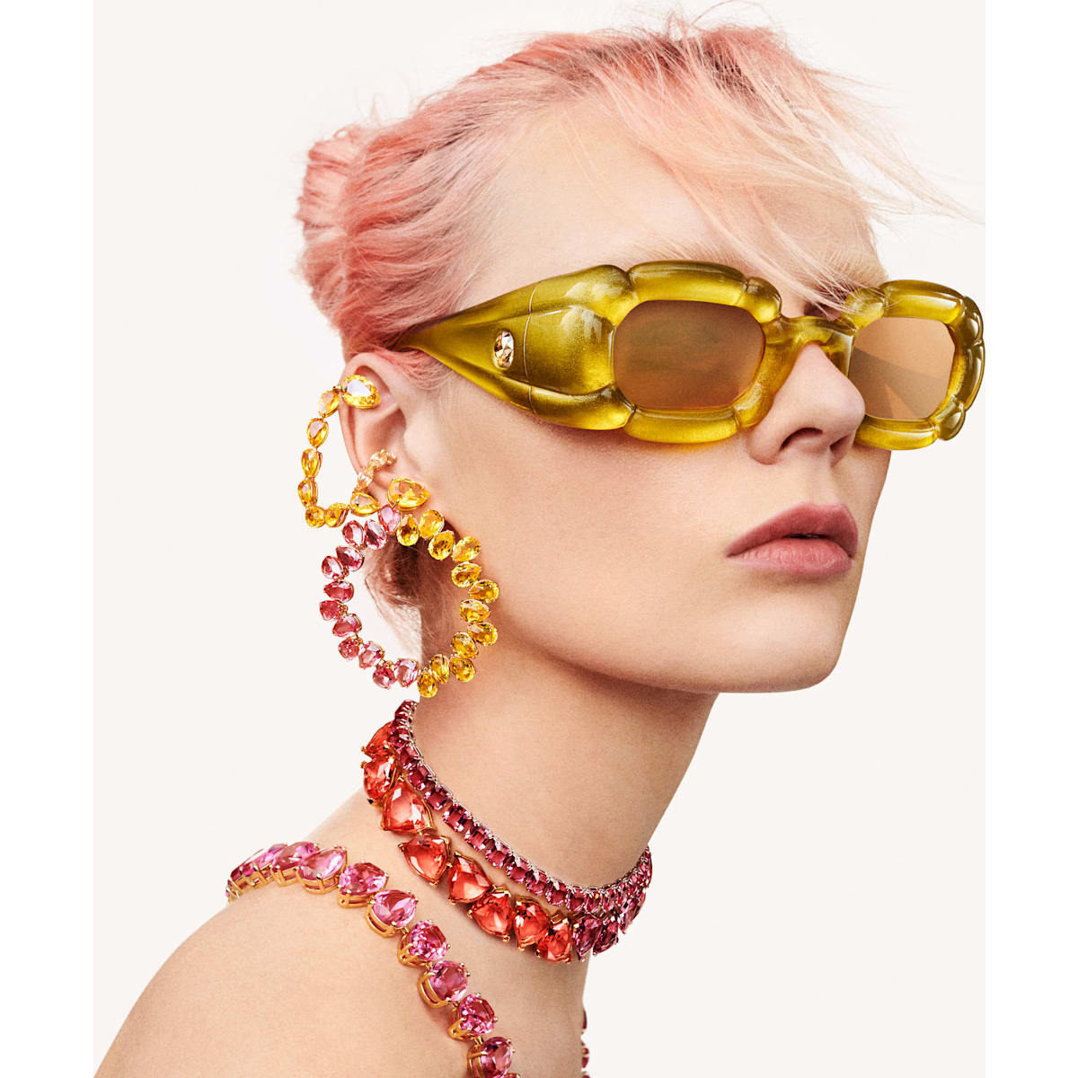 Swarovski - Millenia Set, Gelb, Goldlegierungsschicht - CRYSTAL UNTERBERGER