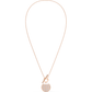 Swarovski - Ginger T Bar Halskette, Weiss, Rosegold-Legierungsschicht - CRYSTAL UNTERBERGER