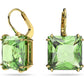 Swarovski - Millenia Drop-Ohrhänger Kissenschliff, Grün, Goldlegierungsschicht - CRYSTAL UNTERBERGER