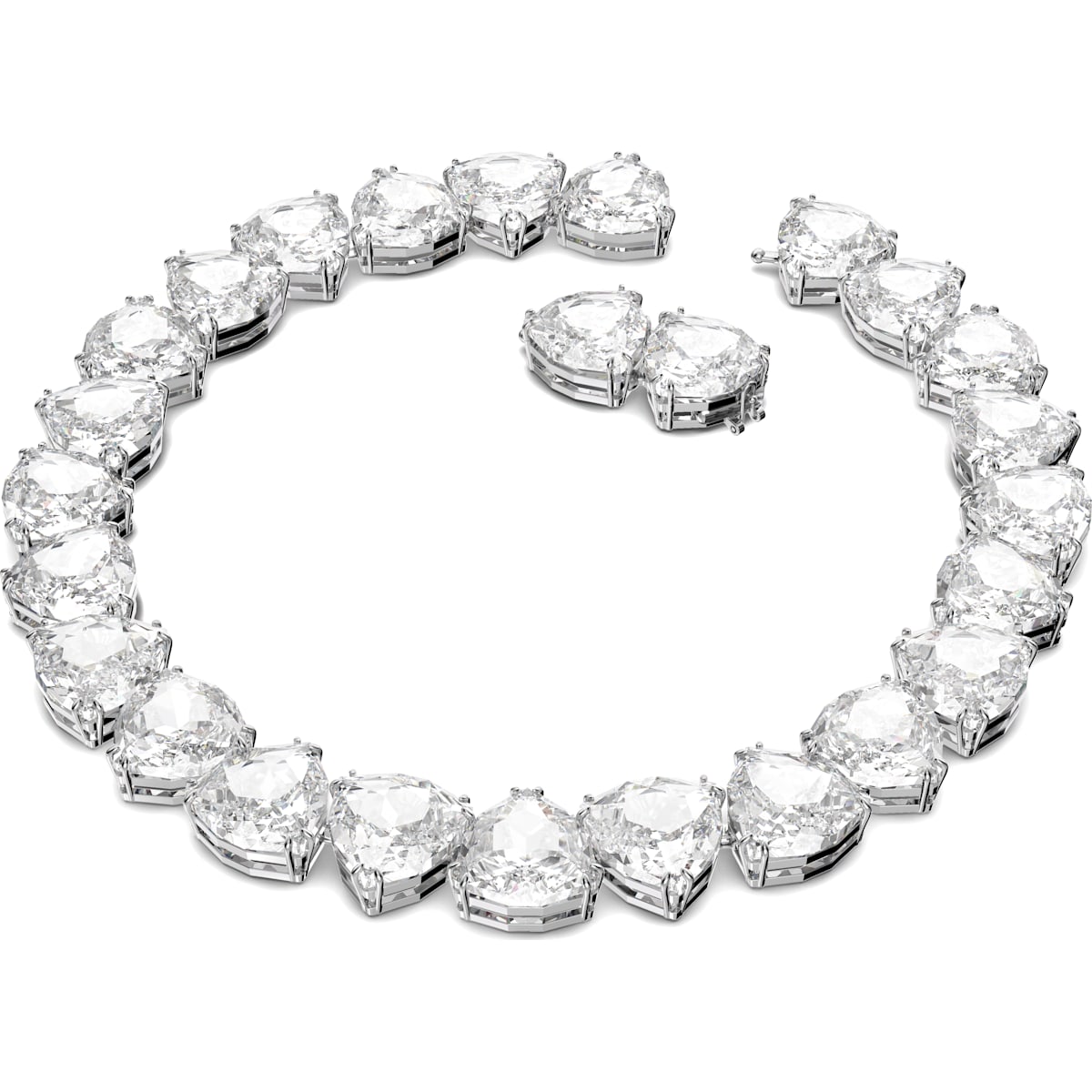 Swarovski - Millenia Halskette, Kristall im Trilliant-Schliff, Weiss, Rhodiniert - CRYSTAL UNTERBERGER