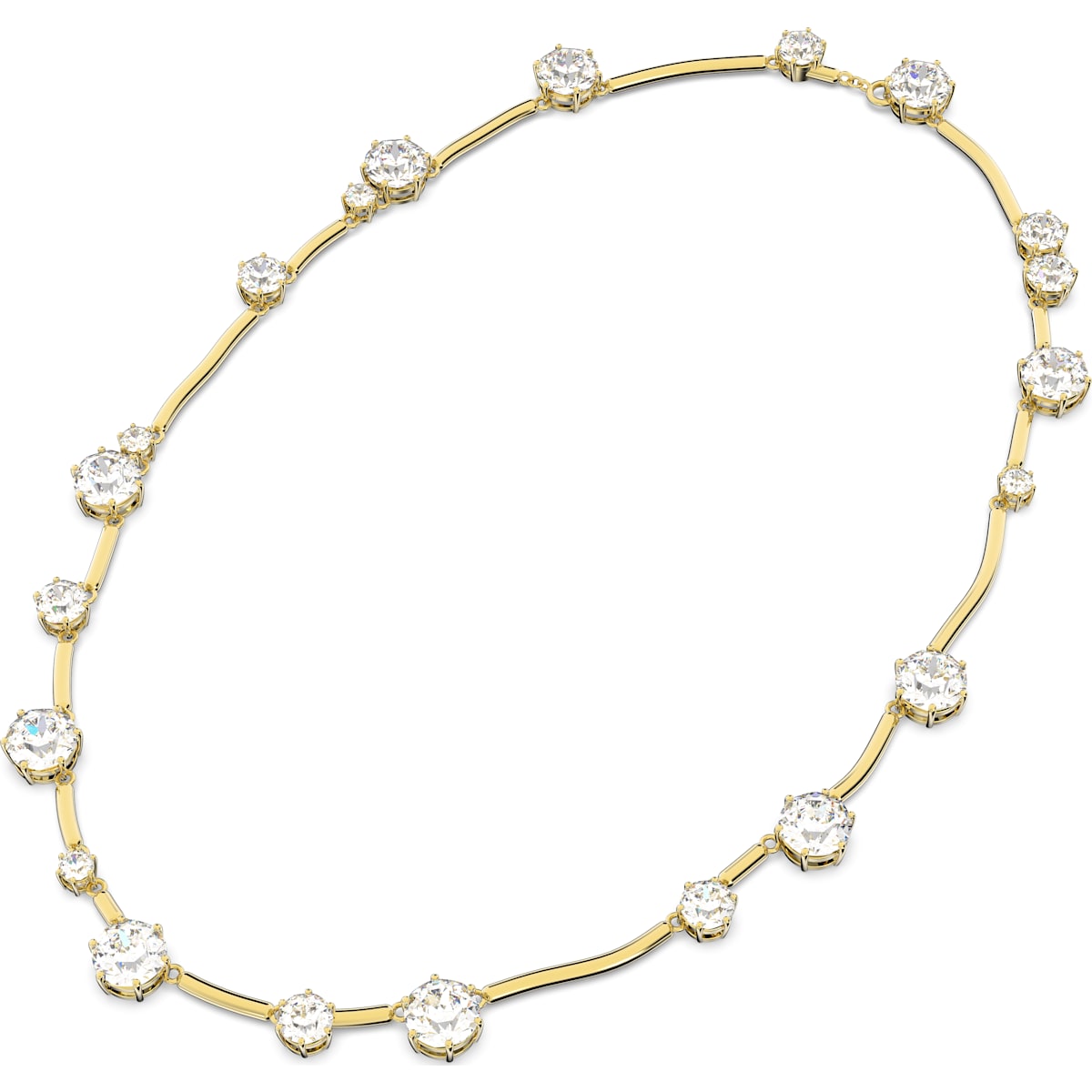 Swarovski - Constella Halskette, Kristall im Rundschliff, Weiss, Goldlegierungsschicht - CRYSTAL UNTERBERGER