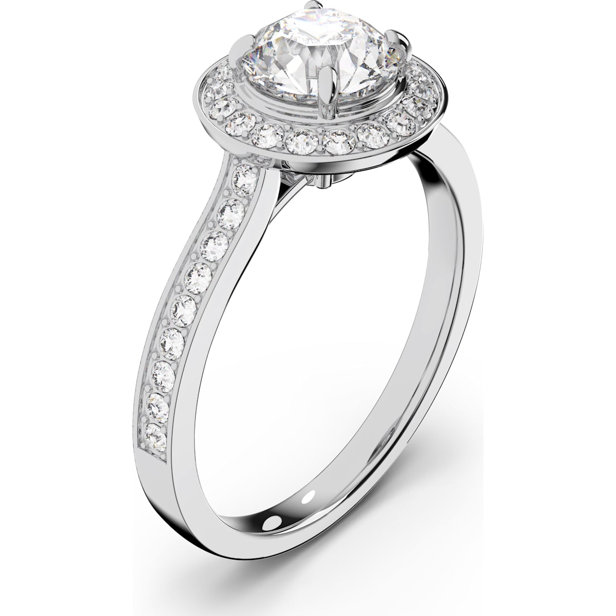 Swarovski - Angelic Ring, Kristall im Rundschliff, Weiß, Rhodiniert - CRYSTAL UNTERBERGER