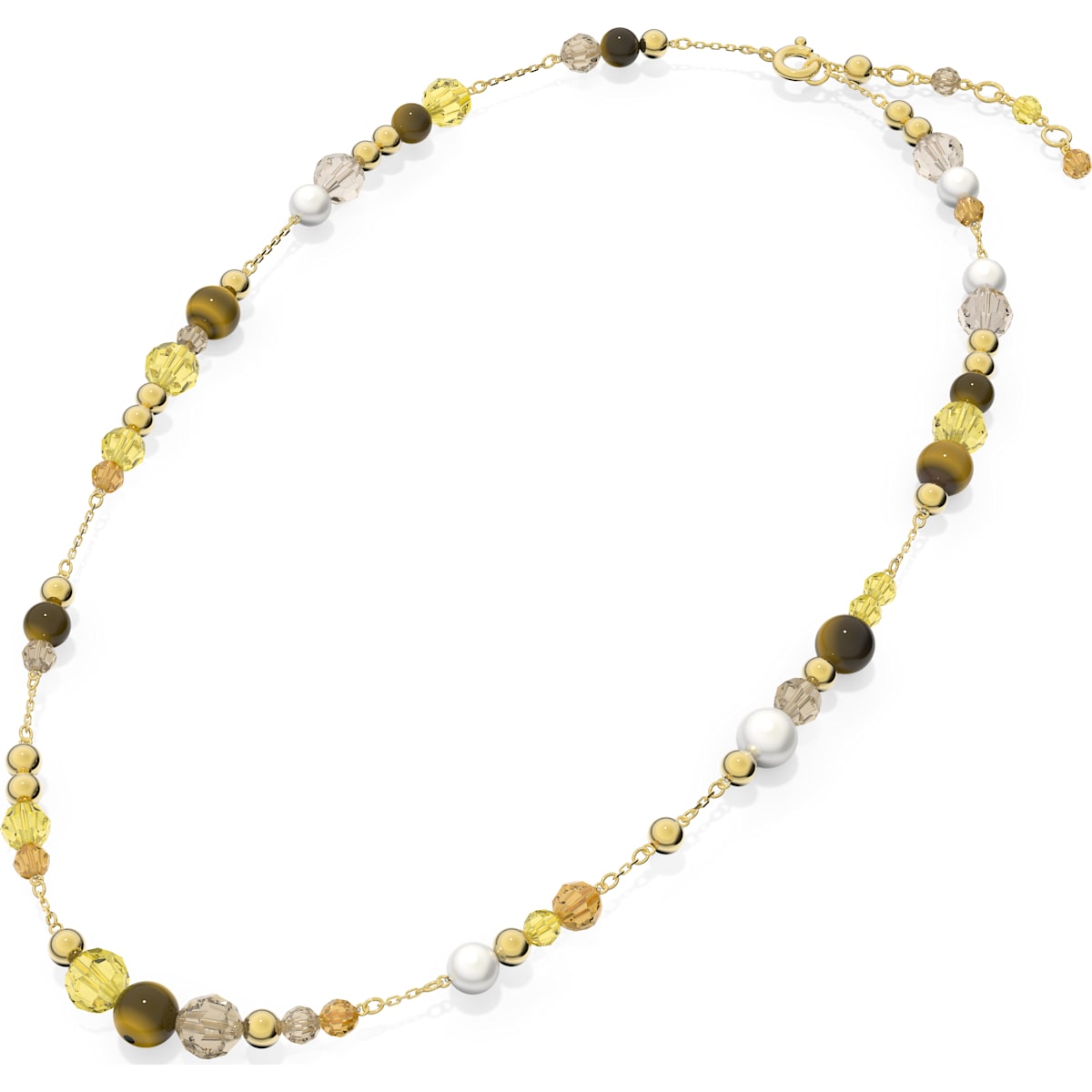 Swarovski - Somnia Halskette, Extralang, Mehrfarbig, Goldlegierungsschicht - CRYSTAL UNTERBERGER