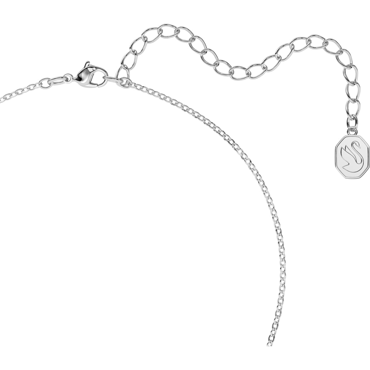 Swarovski - Millenia Halskette, Swarovski Zirkonia im Oktagon-Schliff, Blau, Rhodiniert - CRYSTAL UNTERBERGER