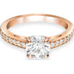 Swarovski - Attract Ring, Rund, Pave, Weiss, Roségold-Legierungsschicht - CRYSTAL UNTERBERGER
