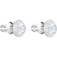 Swarovski - Angelic Ohrstecker, Kristall im Rundschliff, Weiß, Rhodiniert - CRYSTAL UNTERBERGER