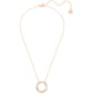 Swarovski - Hilt Halskette, Weiss, Rosegold-Legierungsschicht - CRYSTAL UNTERBERGER