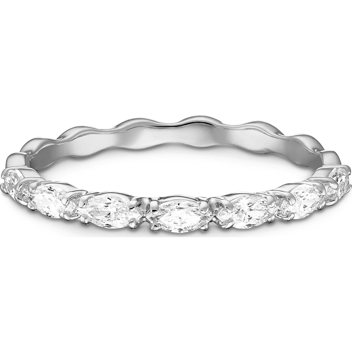 Swarovski - Vittore Marquise Ring, Weiss, Rhodiniert - CRYSTAL UNTERBERGER