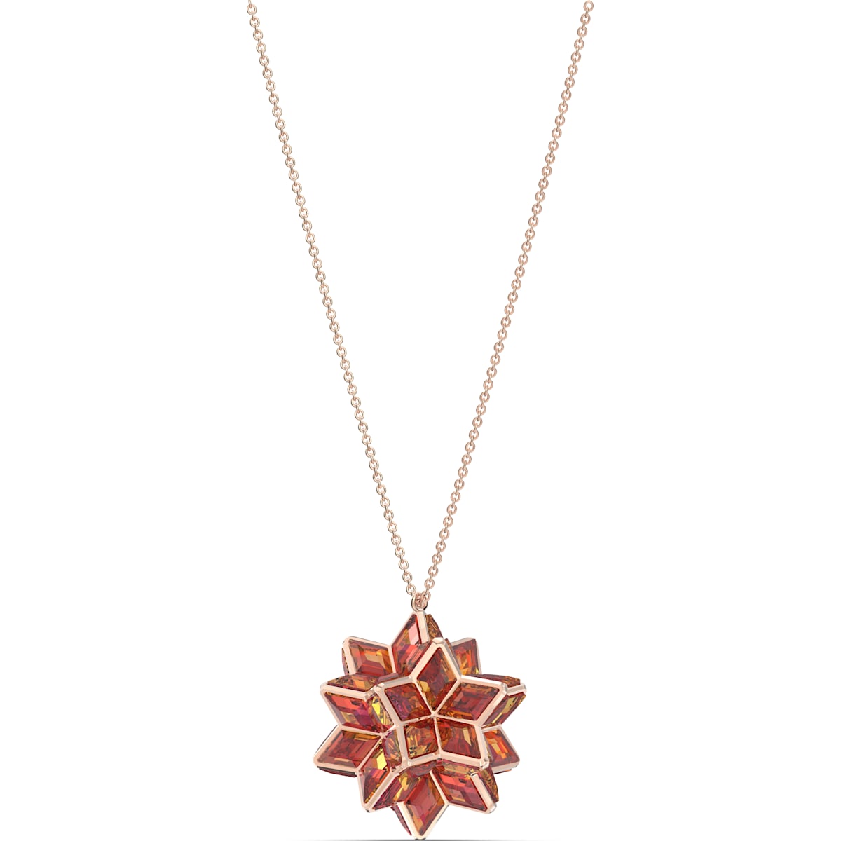 Swarovski - Curiosa Anhänger, Geometrische Kristalle, Rosa, Rosegold-Legierungsschicht - CRYSTAL UNTERBERGER